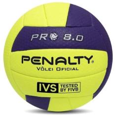 Bola Volei Penalty 8.0 Pro, Verde limão e Azul