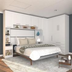 Guarda Roupa Dormitório Modulado Alpes Casal 1,38 m Canto - Roupeiro L