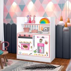 Armario Estilo Cozinha Infantil Magia 2 Portas 1 Gaveta - Gabrielli Mó
