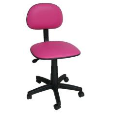 Cadeira de escritório secretária laminada corano rosa - ELO