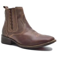 Botina Country Masculina Texana Café V5000 - CLA-CLE, Café, 42