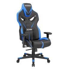 Cadeira Gamer MX8 Giratoria Preto e Azul Mymax, Preto e Azul