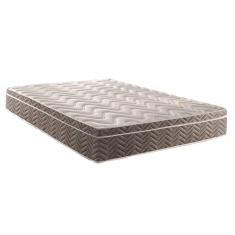 Cama Box Baú Casal: Colchão Espuma Paropas D28 / Ep Pasquale + Base Crc Suede Brown(138X188)