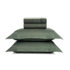 Jogo de Lençol Casal Karsten Percal 200 fios 100% Algodão Estampado com Virol 4 peças (Icaro)