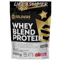 Whey Blend Protein Concentrado e Isolado - 900g - Soldiers Nutrition-Unissex
