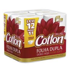 Papel Higiênico Cotton Folha Dupla Leve 12 Pague 11