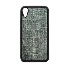 Capa de tecido jeans com forro de caubói para iPhone XR para proteção de telefone da Apple