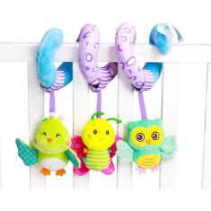  Baby Activity Spiral Pelúcia Carrinho de Bebê Brinquedo, Brinquedos de Berço com Be