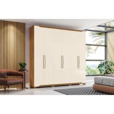 Guarda-Roupa Dallas 06 Pts. Nature/Off White - Henn