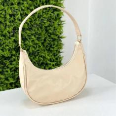 Bolsa Feminina Baguete Blogueira Meia Lua Tendência de Ombro Lateral L