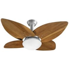 Ventilador de Teto Jet Aspen Venti-delta Prata 4Pás Imbuia 220 V, 220V