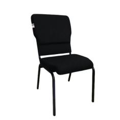 Cadeira Empilhável para Igrejas Evangélicas Linha Church Preto