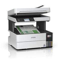 Impressora Epson Multifuncional Tanque De Tinta L6490 Branco/preto Bivolt