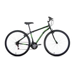 Bicicleta aro 29 Mirage preta com adesivo verde
