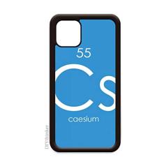 Elementos de Química Tabela de Período Metal Césio Cs para iPhone 12 Pro Max Capa para Apple Mini Mobile Case