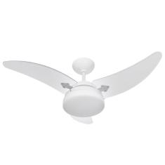 Ventilador Itaparica Max 110/127v 3p Cpm At Br Pas Transp. 130w Branco/Transparente