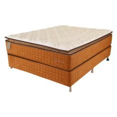 Cama Box Casal (Box + Colchão) 138X188X67 Brilhante Prorelax Molas Ens