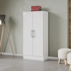 Armário Multiuso 2 Portas 3 Prateleiras BHappy Espresso Móveis