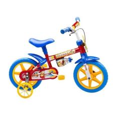 Bicicleta Aro 12 Fire Man Nathor - Quadro em Aço Carbono, 12", Vermelh