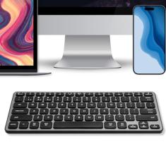 Macally Teclado Bluetooth para Mac – Teclado Apple sem fio compatível premium para MacBook Pro/Air, iMac, Mac mini/Pro, iPad, laptop e PC