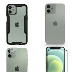 Película Defender Glass + Câmera + Nano Traseira + Capa Dual Shock com