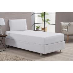 Jogo De Cama Lençol Solteiro Branco Menina Menino 2 Peças