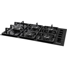 Cooktop Suggar 5 Bocas Com Tripla Chama Em Ferro Fundido FG5335VP Preto Bivolt