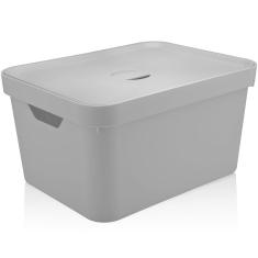 Caixa Organizadora 32L Organizador De Brinquedos Tampa Cube Chumbo