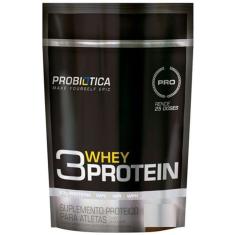 3 Whey Protein - 825g Morango - Probiótica