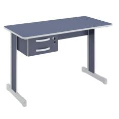 Escrivaninha Escritório com Gaveta Azul