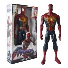 Boneco Homem Aranha Avengers 30Cm C/Luz E Som.