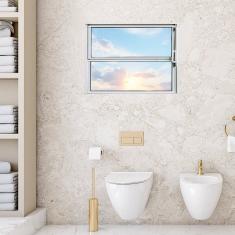 Janela de Alumínio Basculante 40x60cm Fortline Branco