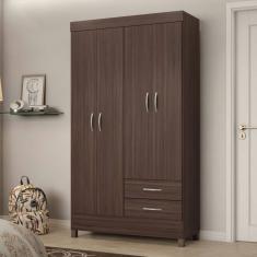 Guarda-Roupa Astro 4 Portas Café Touch - Demóbile