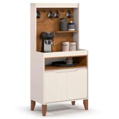 Armário Multiuso Cantinho do Café Flow 2 Portas 71cm Ej Móveis