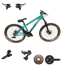 Bicicleta Aro 26 Vikingx Tuff 30 Aluminio 24v Shimano Mtb Transmissão 