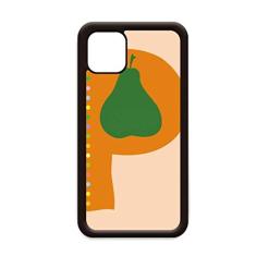 Capa com estampa de pera P alfabeto para iPhone 12 Pro Max para Apple Mini Mobile Case