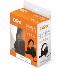 OEX HS200 Headset Action Microfones e Fones de Ouvido, Preto