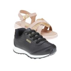 Tenis Escolar e Papete de Menina - KIT 2 PARES Tam 23 ao 34-Feminino