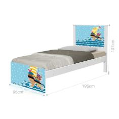 Cama Solteiro Ursinho Pirata