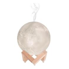 Umidificador Aromatizador Luminária Abajur Lua Led 880Ml 3D - Lcg Elet