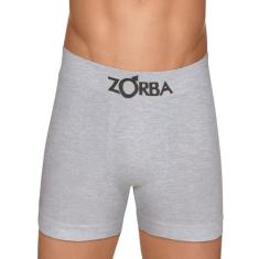 Cueca Boxer Zorba 0781 Seamless Algodão T. P/GG, M, 041, Mescla claro
