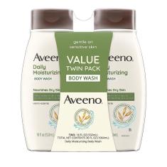 Sabonete corporal Aveeno, hidratante diário, 532 ml, pele seca e sensível