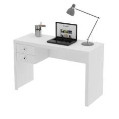 Mesa para Escritório com 2 gavetas ME4123 Branco - Tecno - Tecno Mobil