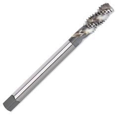Macho para Máquina em Aço Rápido (HSS) Haste Passante Rosca Métrica Fina (MF) - Canal Helicoidal - M24 x 2 - Ref. DIN374 Rocast 65,0130