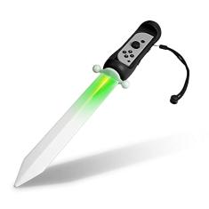 LED Sword for The Legend of Zelda: Skyward Sword HD Game Accessory, FANPL Lighted Game Sword Handle Grip for Switch & Switch OLED Right JoyCon Controller, Enhanced Zelda Gaming Experience (Black)
