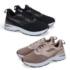 Kit 2 Pares Tênis Feminino Esportivo Cadarço Leve Caminhada - Vorax, R