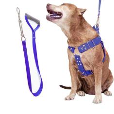 Coleira Peitoral Cachorro Guia Adaptador Fila Pastor extra grande - de