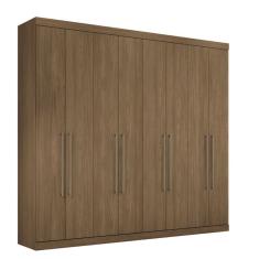Guarda Roupa Casal Havana Master Vip 8 Portas 4 Gavetas MDP Jatoba Santos Andirá