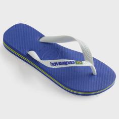 Chinelo Havaianas Brasil Logo Azul Naval