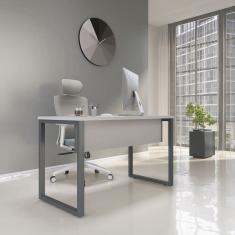 Mesa Madeira 1340 X 600cm M134/60p25tub Cinza/Grafito